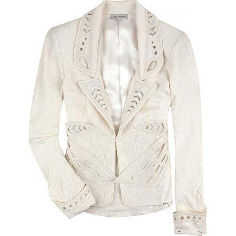 Жакет с вышивкой ришелье