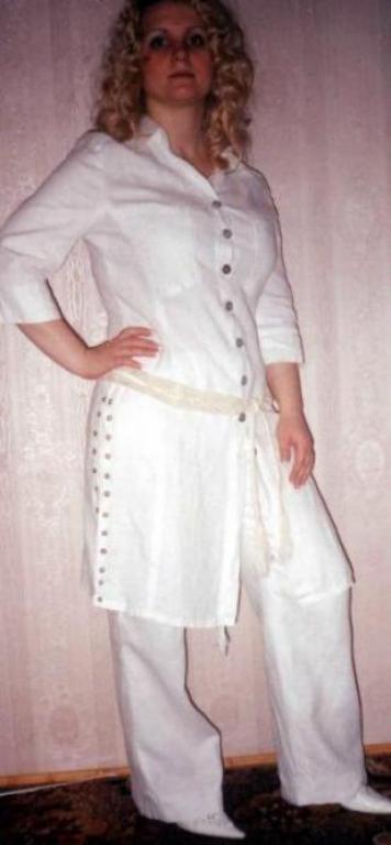 Льняной костюм