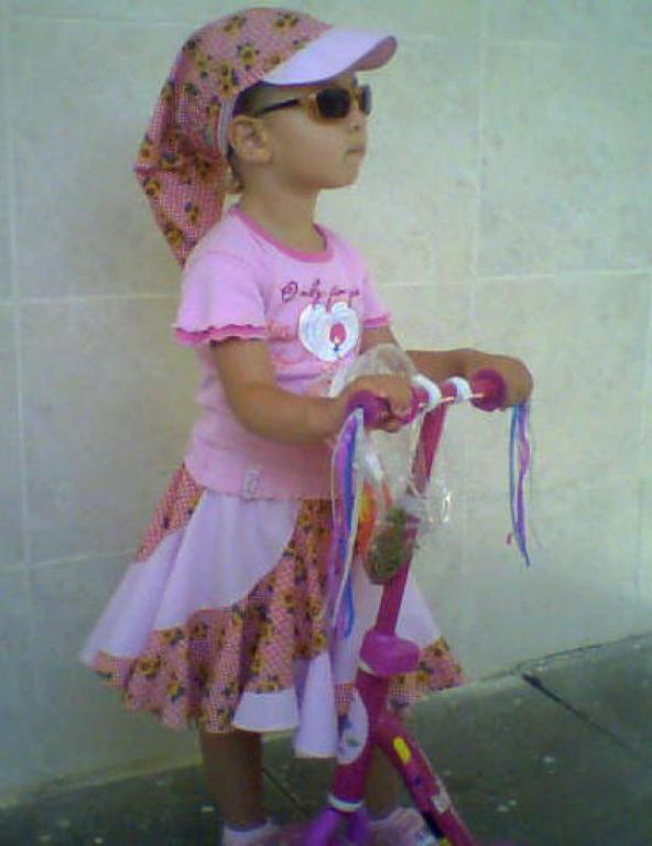 Юбка-спираль и шапочка