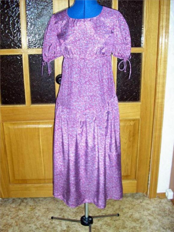 Платье из крепдешина