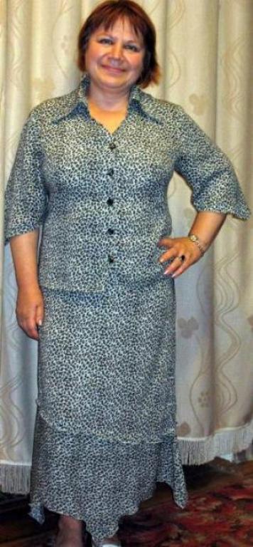 Костюм из тонкого хлопка