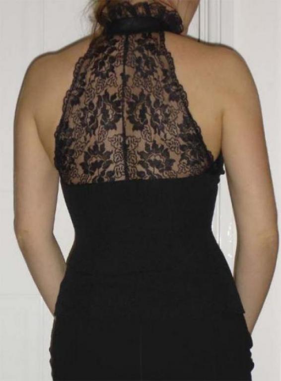 Черный топ с кружевом (идея взята у Виктории Бэкхем) 2