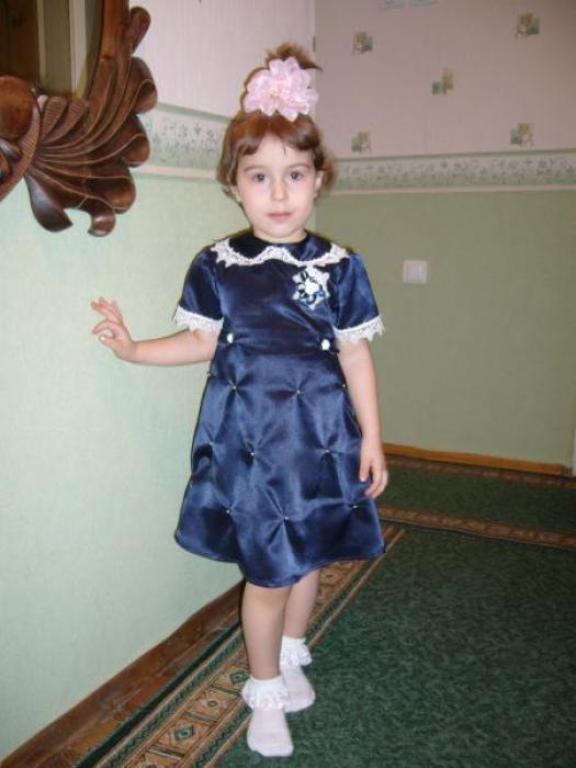 Синее платьице