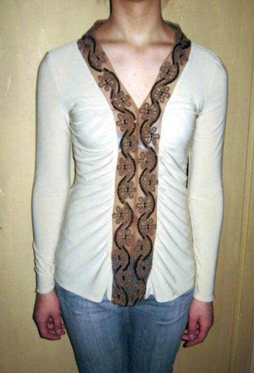 блуза из трикотажа