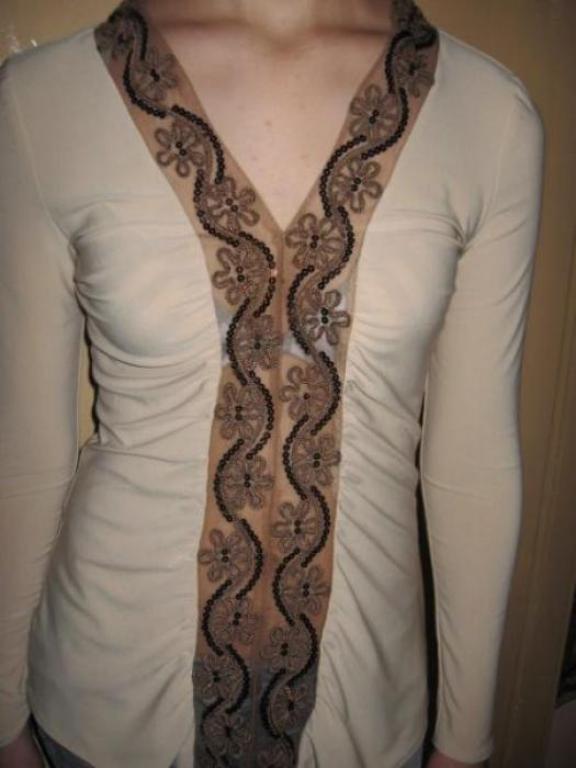 блуза из трикотажа