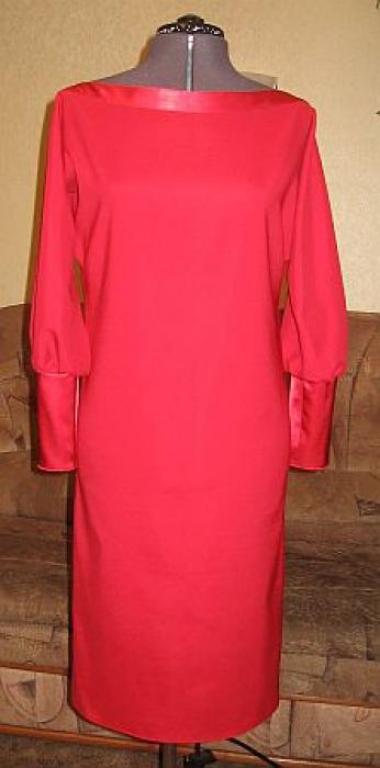 платье из атлас-стрейч