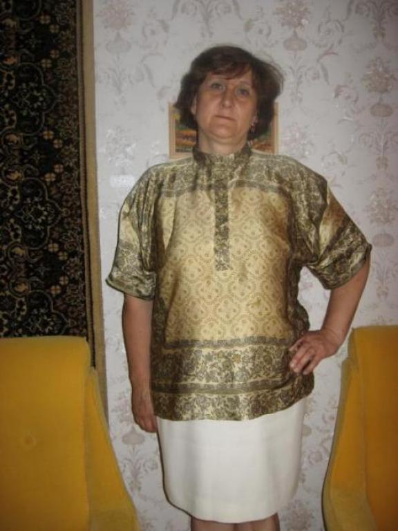 Блузка из купонной ткани-платки.