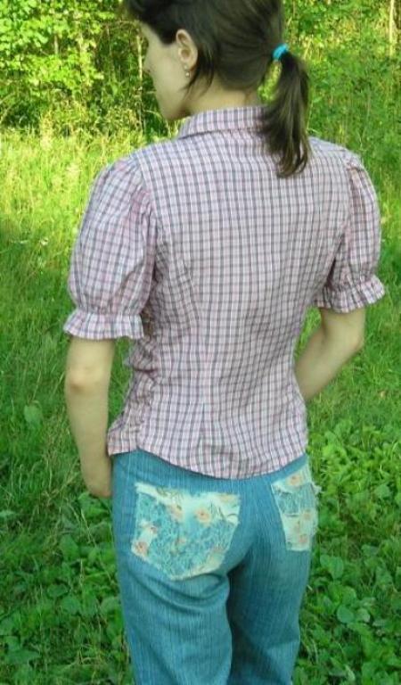 Блузка вид сзади