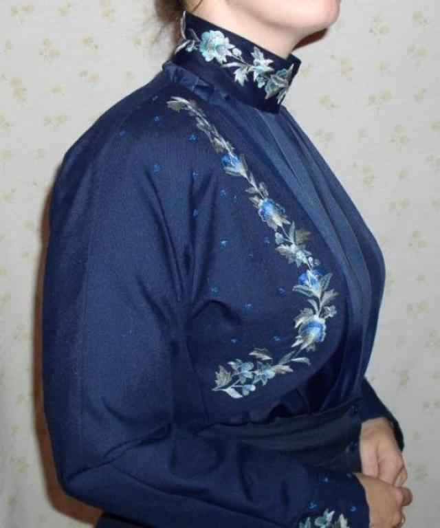 вышивка ручная, шелк по шелку и шерсти