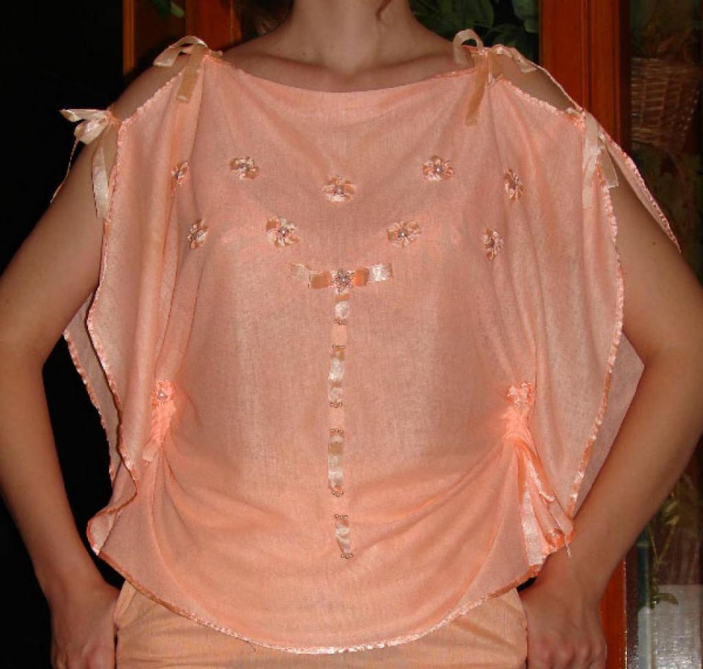 Трикотажная летняя блузка