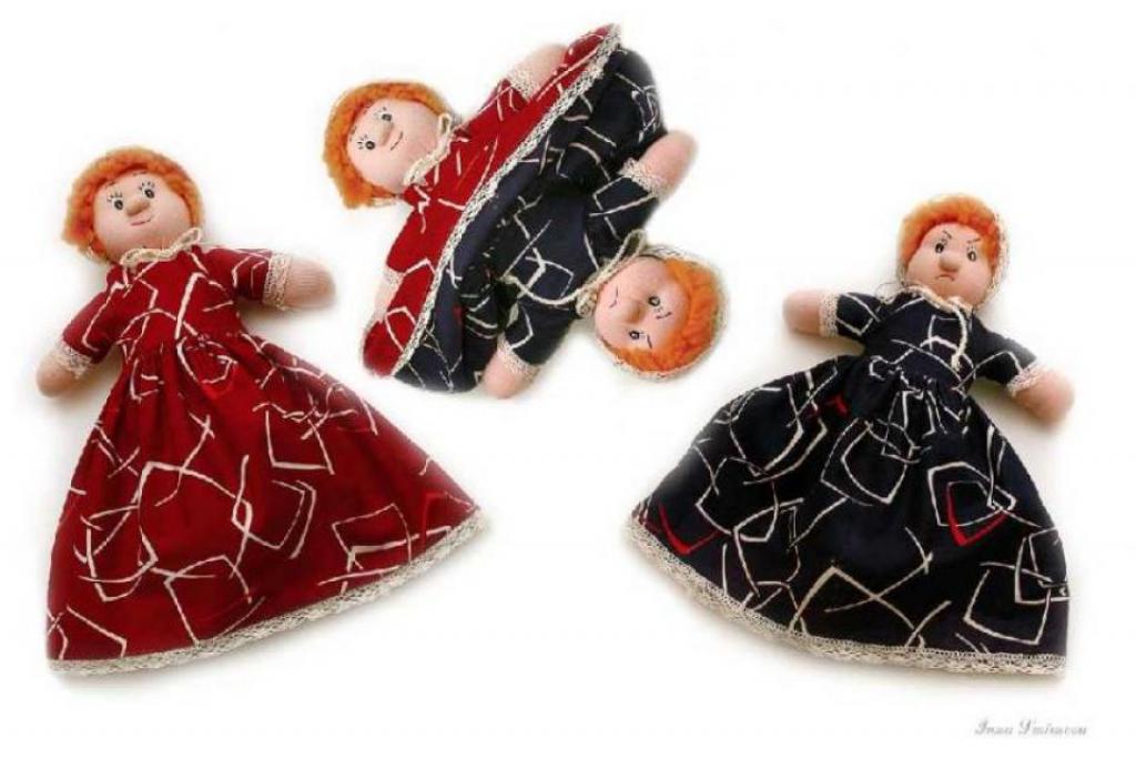 Кукла-перевертыш или кукла-настроение. Две-в-одной.