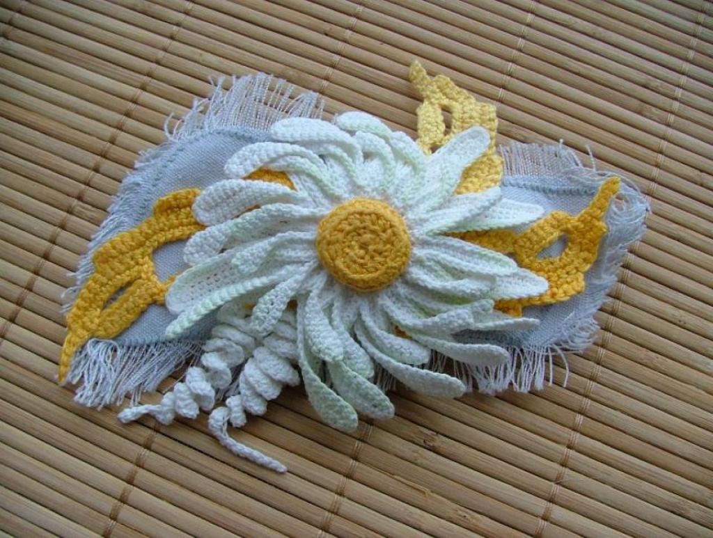 Заколка "Ромашка"