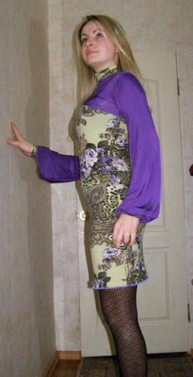 Трикотажное платье