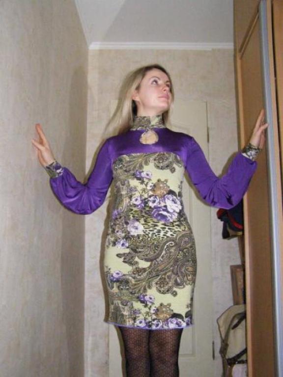 Трикотажное платье