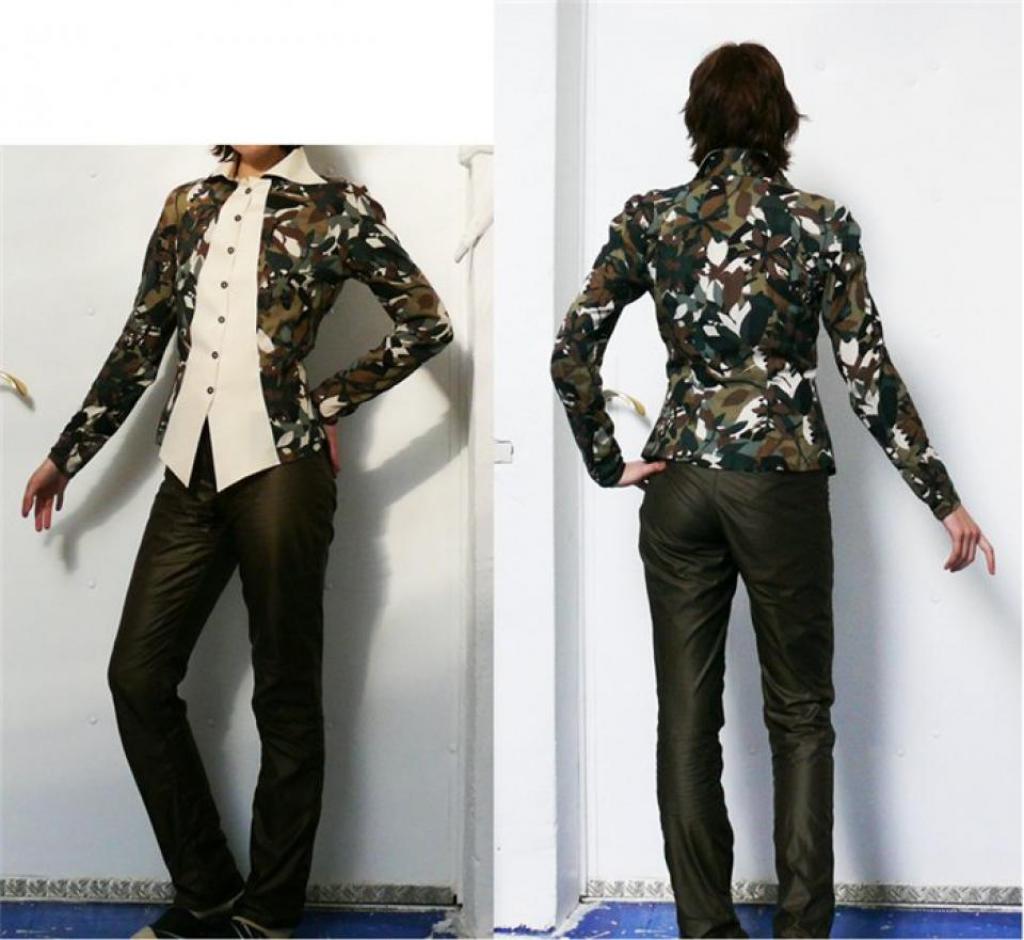 Мой скромный ;-) вариант блузки из Бурды 1952 г.