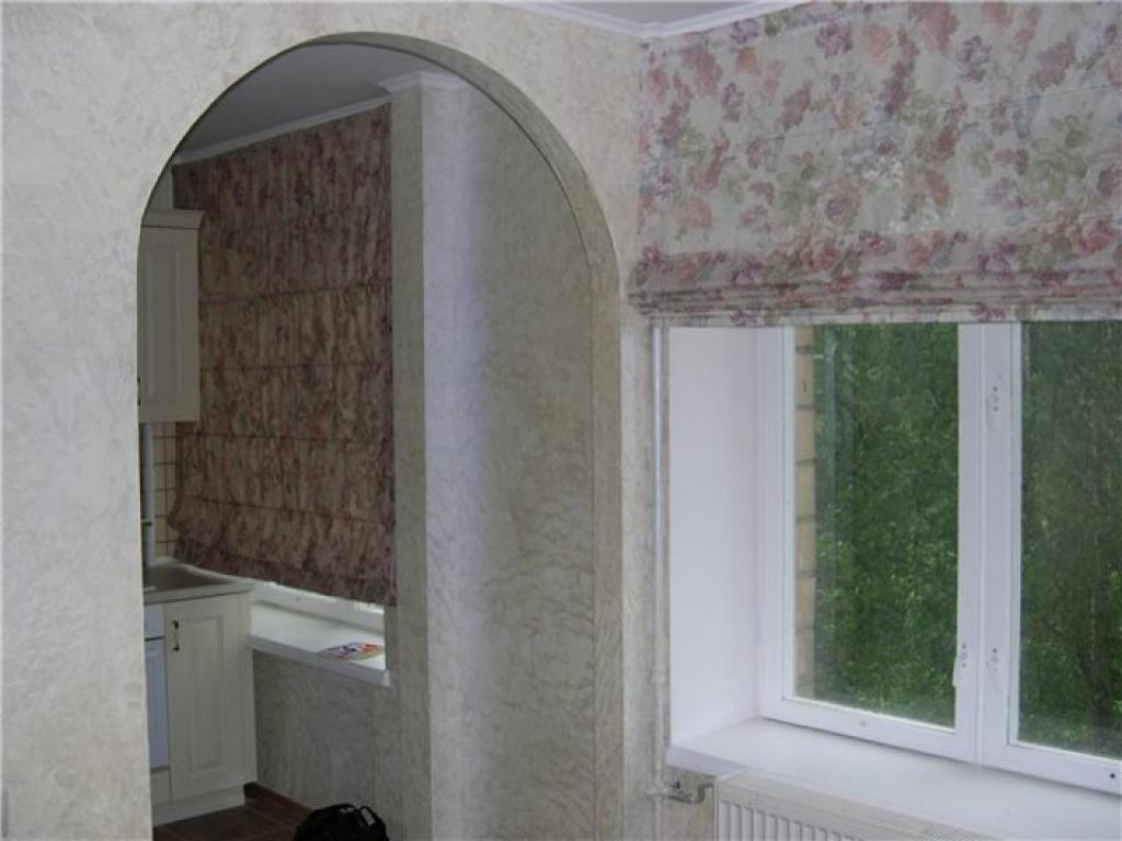 Штора на кухню и кухню-столовую