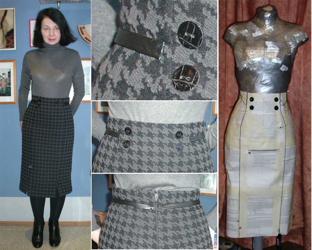 Тёплая юбка для зимы