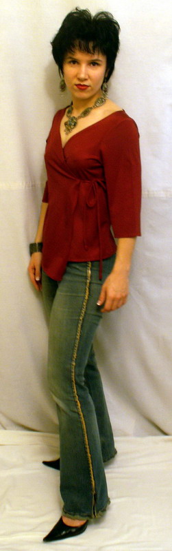 Блузка с запахом-1