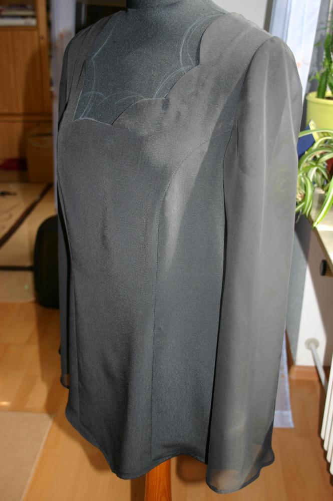 Блуза черная концертная