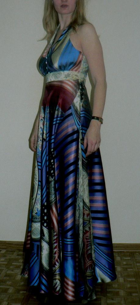 платье из шелкового атласа ETRO
