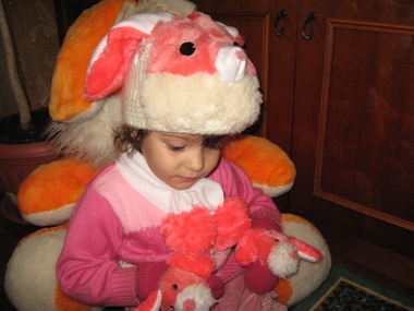 шарфик, шапочка, рукавички