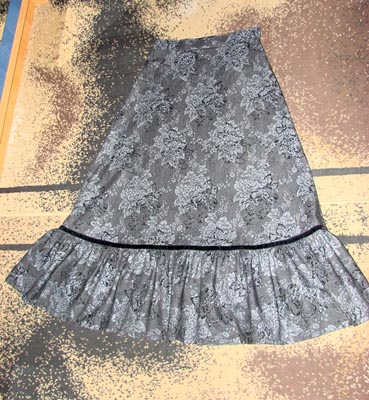 Юбка А-силуэта, ткань - тонкий стрейч-коттон