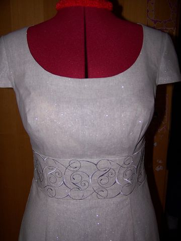 льняное платье