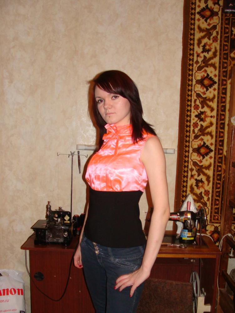 комбинированная блузка еще раз