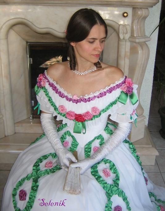 Бальное платье 1863 года