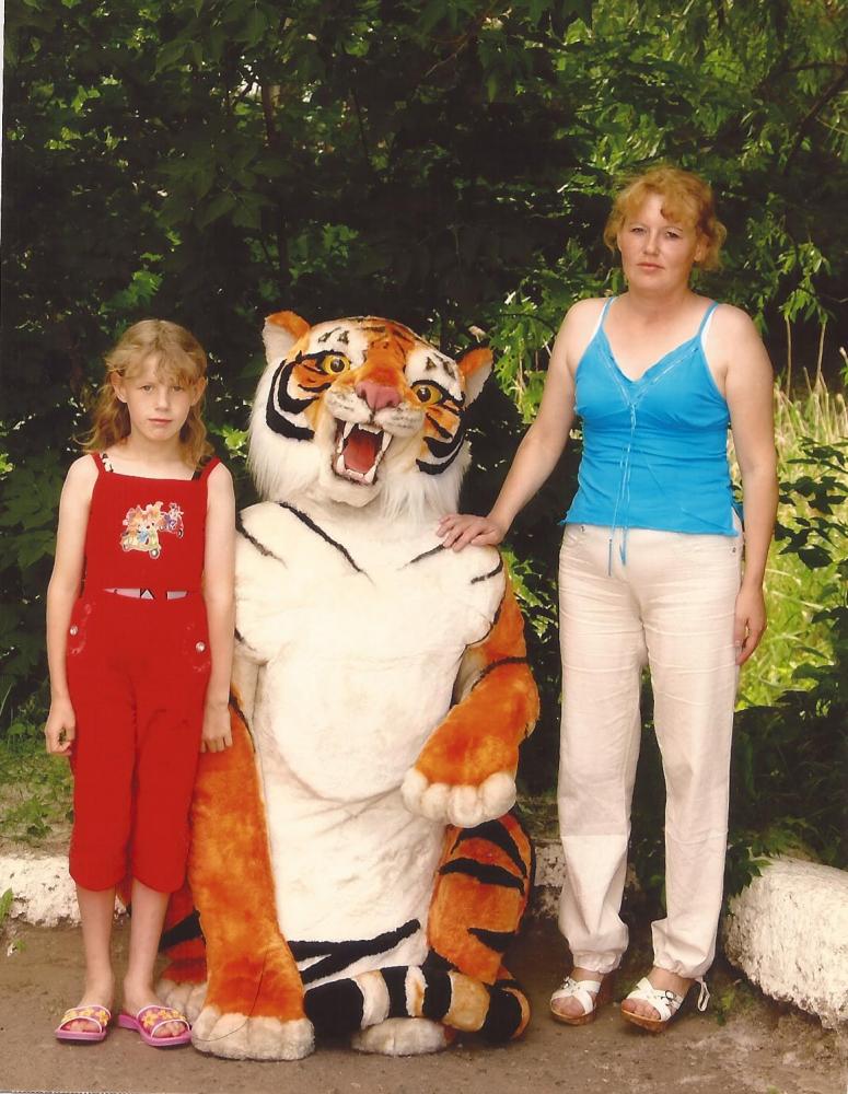 Тигр на улице
