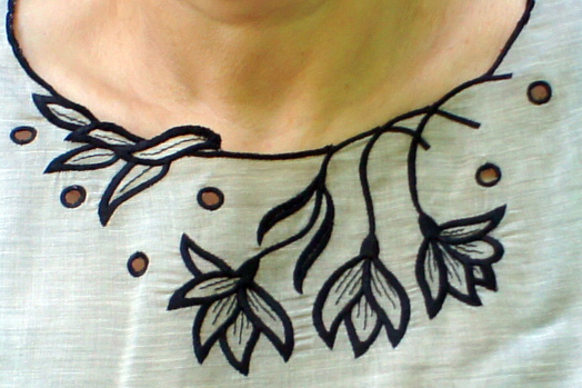 Блузка с ришелье