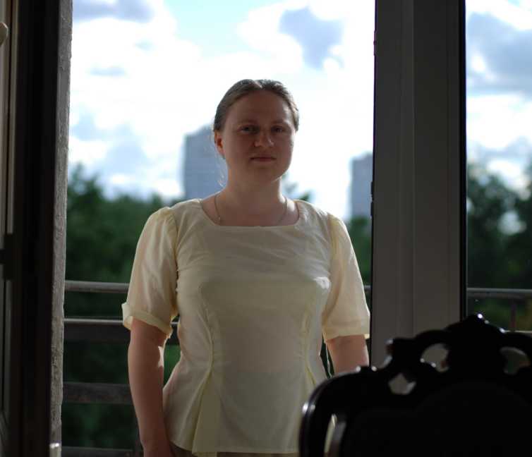 Блузка по построенной основе из Шьем сами"