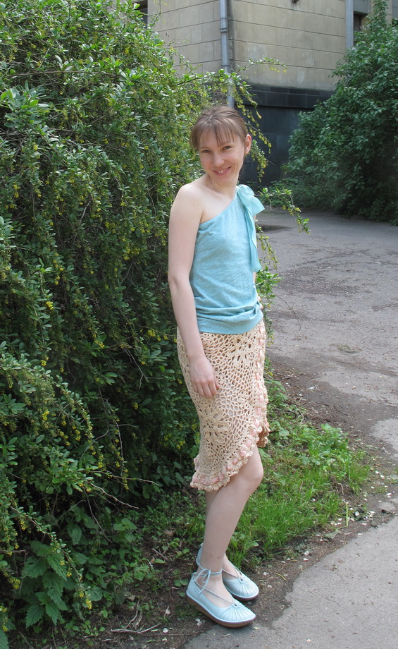 Вязаная юбка