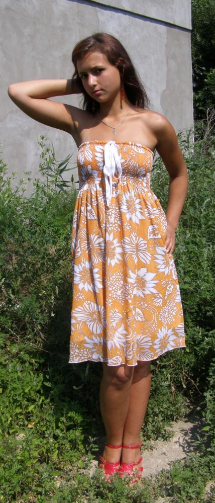 Шифоновое платье на резиночках!!!