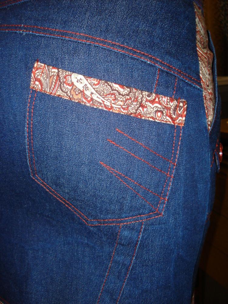 оригинальная джинсовая юбка
