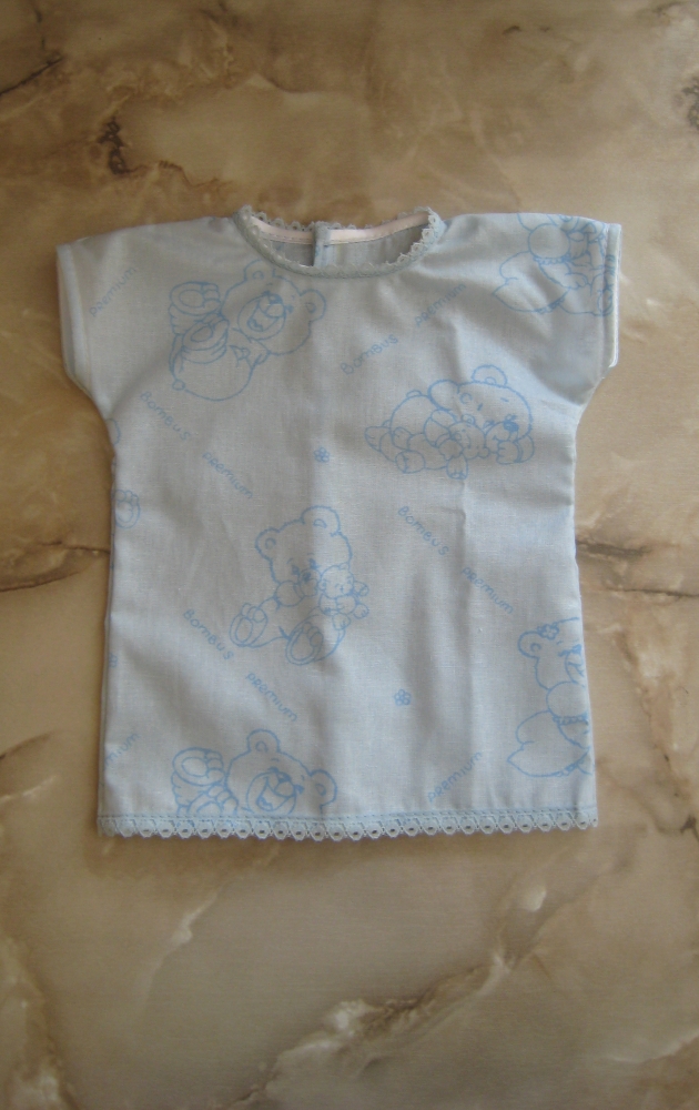 Голубая ночнушка для куклы