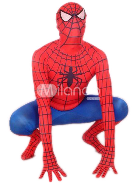 Classic-Red-And-Blue-Spiderman-Lycra-Spandex-Super-Hero-Zent