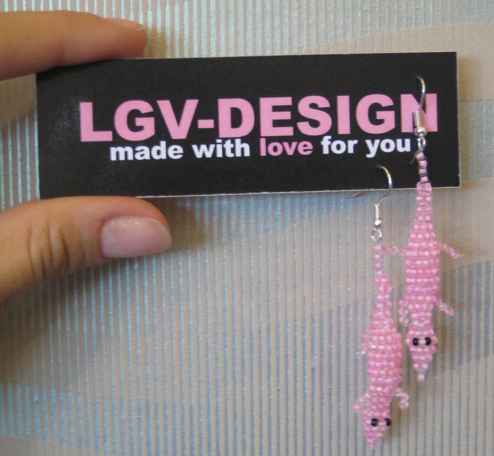 Серьги "Крокодилы"