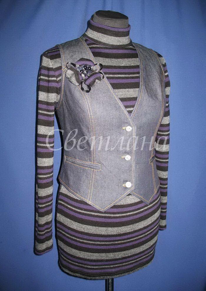 Водолазочка и жилетка...