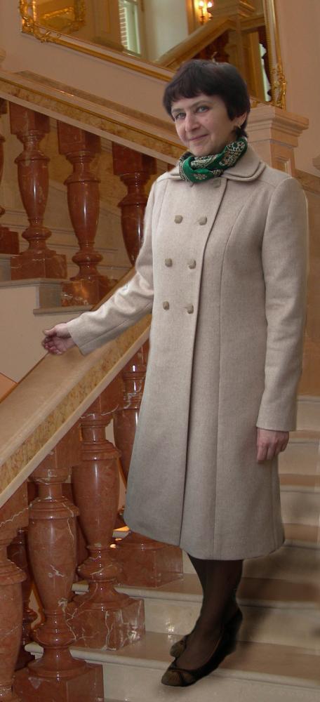 Пальто с индийским сари внутри