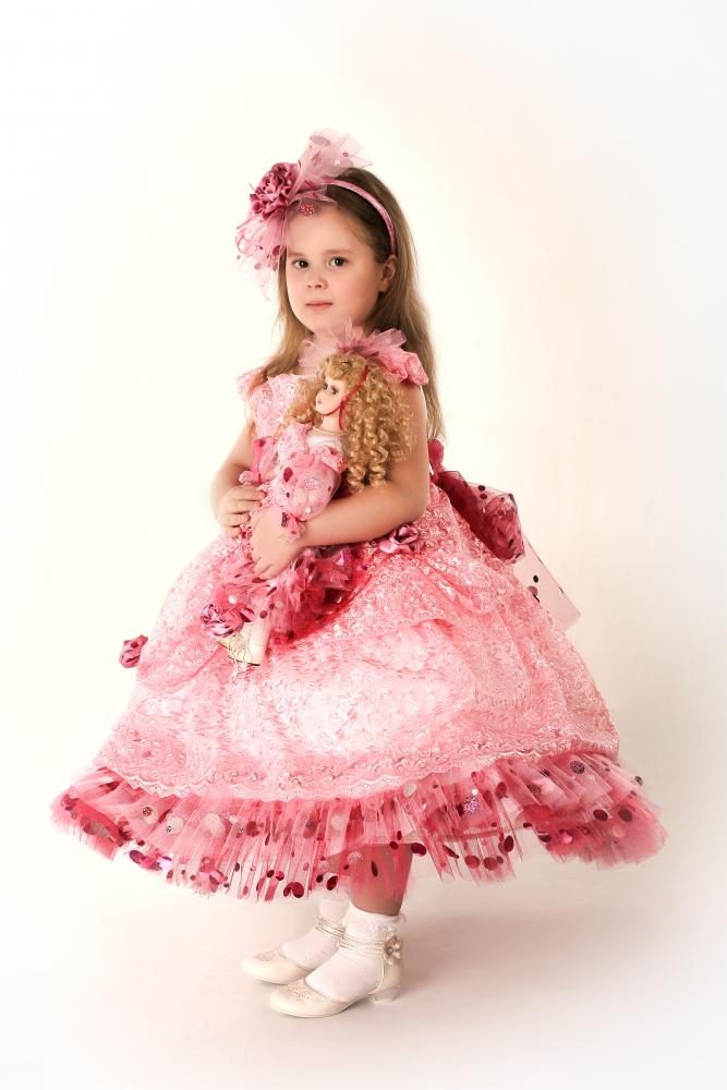 Платье для девочки с куклой