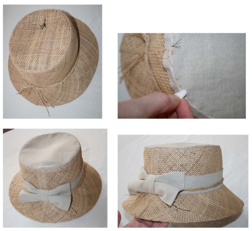 Ремонт соломенной шляпки