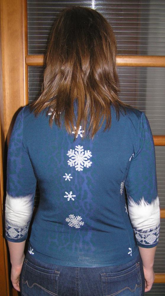 пуловер "Зимняя Джоконда"