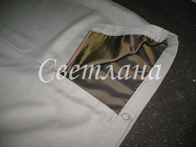 Простенькая юбка на подкладке из "ткани из сундука&quot