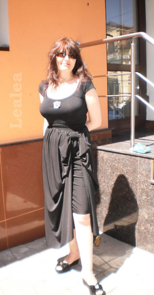  Двойная юбка с петлей.