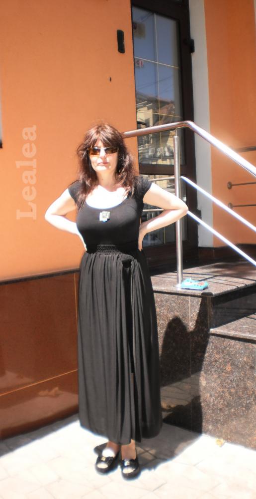  Двойная юбка с петлей.