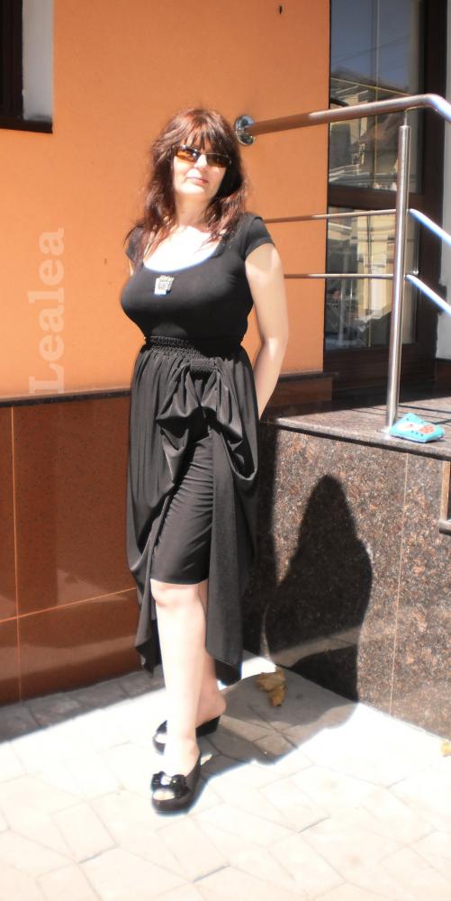  Двойная юбка с петлей.