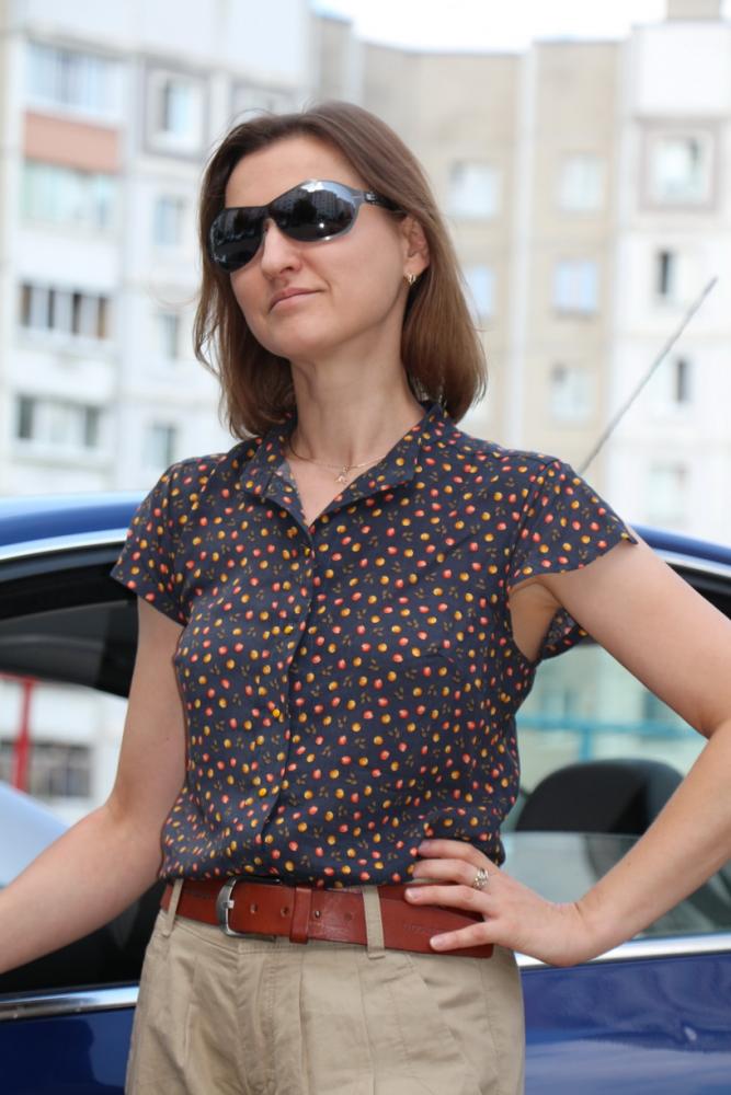 Блузка "в яблочки"