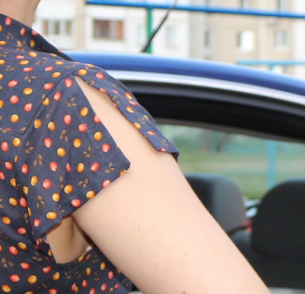 Блузка "в яблочки" (рукавчик)