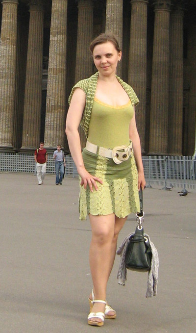 Балеро вид спереди и юбочка "Мавка"